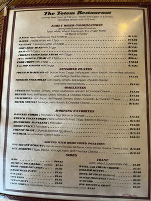 Menu photo 2 Totem Cafe Lone Pine, CA Menu photo 2 Totem Cafe Lone Pine, CA