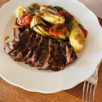 Anton's - Strip Steak Pierre, Shallot-Peppercorn Jus - American Near Me - New York, New York