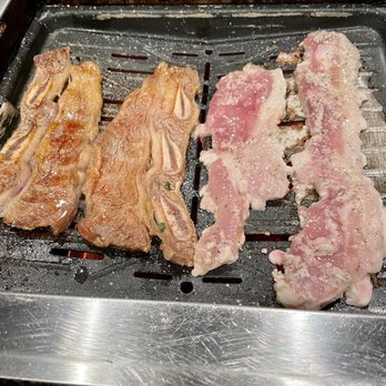 Ohgane - Galbee (LA Short Ribs) and Garlic Pork Belly - Korean Near Me - Concord, California Ohgane - Galbee (LA Short Ribs) and Garlic Pork Belly - Korean Near Me - Concord, California