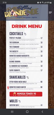 Menu photo 7 Bottled Blonde - Scottsdale Scottsdale, AZ Menu photo 7 Bottled Blonde - Scottsdale Scottsdale, AZ