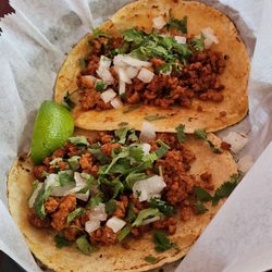 Lupita's Tacos - The two Longaniza tacos.