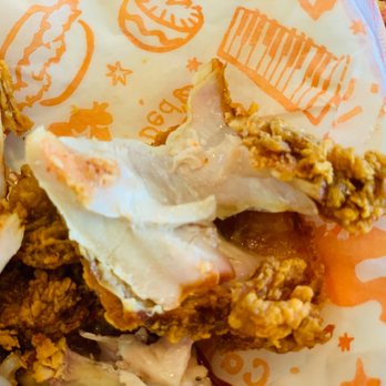 Popeys Chicken - the inside of a sandwich - Chicken Wings Near Me - Braselton, Georgia
