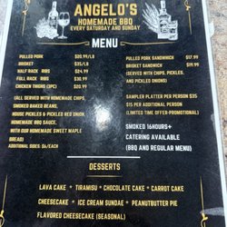 Angelo's Pizza & Grill - Weekend BBQ Menu