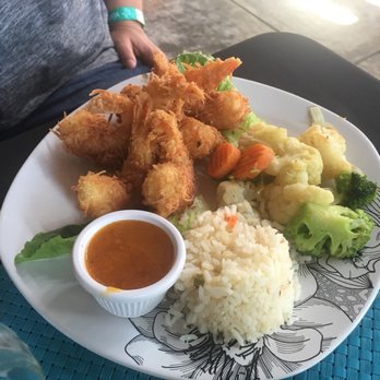 Stingray - Coconut shrimp. Great tasting, Mango sauce good & wow, they are fat. Way bigger than they look. - Seafood Near Me - Isla Mujeres, ROO Stingray - Coconut shrimp. Great tasting, Mango sauce good & wow, they are fat. Way bigger than they look. - Seafood Near Me - Isla Mujeres, ROO