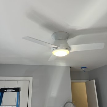 Melville Electric - ran new wore for ceiling fan. - Generator Installation/Repair Near Me