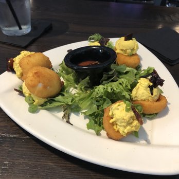 Local Goat - Fried deviled eggs - New American Near Me - Pigeon Forge, Tennessee Local Goat - Fried deviled eggs - New American Near Me - Pigeon Forge, Tennessee