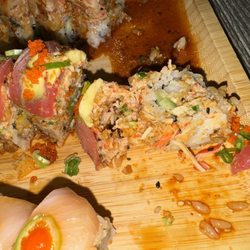 Hibiki Sushi - Deep Ellum - The roll just fell apart but we did not care. Just delicious!