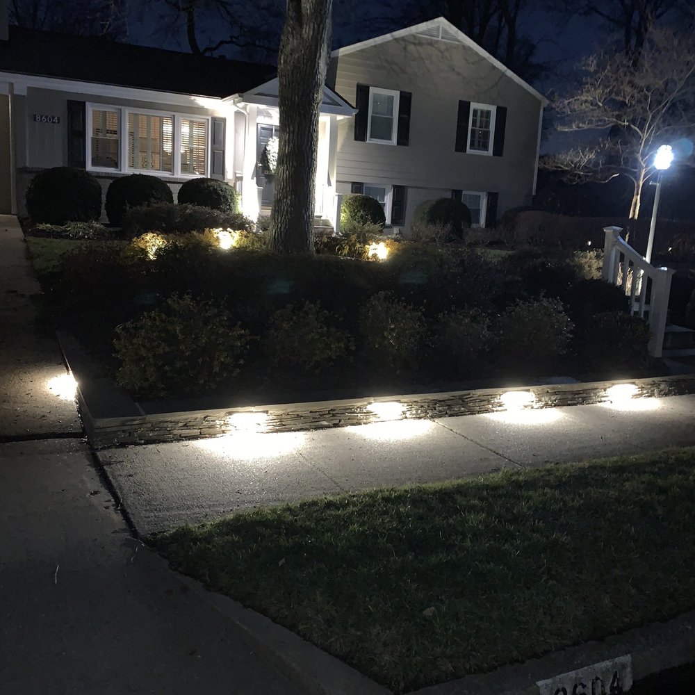 Lighted wall at night. Stunning. Lighted wall at night. Stunning.