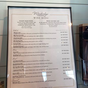 Windridge Vineyards - Wine Menu - Wineries Near Me - Darnestown, Maryland Windridge Vineyards - Wine Menu - Wineries Near Me - Darnestown, Maryland