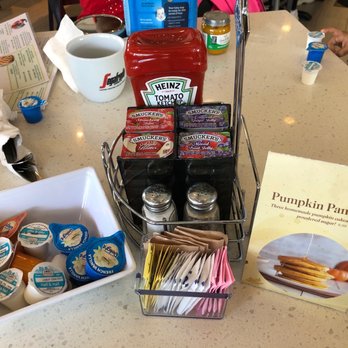 Eggsquisite Cafe - Table condiments - Breakfast & Brunch Near Me - Frisco, Texas Eggsquisite Cafe - Table condiments - Breakfast & Brunch Near Me - Frisco, Texas