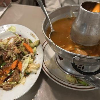 Royal Thai Bistro - Beef salad and shrimps tom yum soup - Thai Near Me - Big Bear Lake, California Royal Thai Bistro - Beef salad and shrimps tom yum soup - Thai Near Me - Big Bear Lake, California