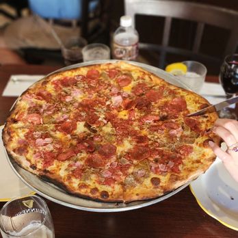 Forgia Brick Oven Pizzeria - 16" Meat Lovers Pizza - Pizza Near Me - Suffern, New York Forgia Brick Oven Pizzeria - 16" Meat Lovers Pizza - Pizza Near Me - Suffern, New York