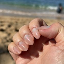 Simply Polished - Builder gel with Hard gel overlay.