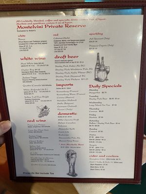 Menu photo 1 Anton's Pasta Bar Burnaby, BC