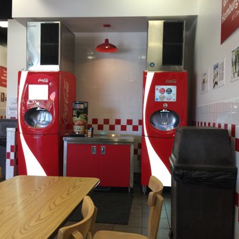 Five Guys - The 'get almost any flavor in the world' soda machine. - Burgers Near Me - Valencia, California Five Guys - The 'get almost any flavor in the world' soda machine. - Burgers Near Me - Valencia, California