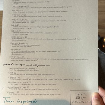 Nari - Menu - Thai Near Me - San Francisco, California Nari - Menu - Thai Near Me - San Francisco, California