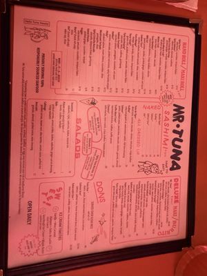 Menu photo 1 Mr. Tuna Portland, ME