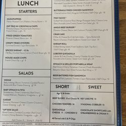 Upside Restaurant - Menu (lunch(