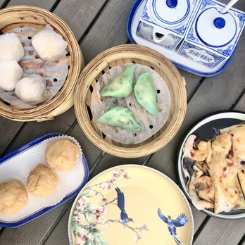 Han Palace - A6. Pan Fried Chives Dumpling, C1. Steamed Shrimp Rice Crepe, B5. Deep Fried Shrimp Ball, A1. Steamed Shrimp Dumpling - Dim Sum Near Me - McLean, Virginia
