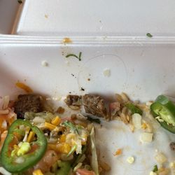 Voodoo Taco - Hair in the Carne Asada Rice Bowl