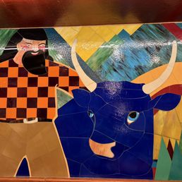 Mural in the Blue Ox Pub