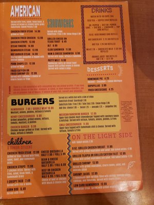 Menu photo 4 Nacho's Cafe Mason, TX