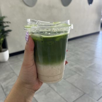 ESSNTL Coffee - Oat milk matcha latte - Coffee & Tea Near Me - San Diego, California ESSNTL Coffee - Oat milk matcha latte - Coffee & Tea Near Me - San Diego, California