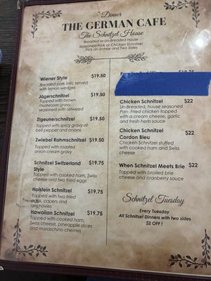 Menu photo 2 The German Cafe Sierra Vista, AZ Menu photo 2 The German Cafe Sierra Vista, AZ