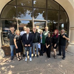 Slice of Light Gallery - City Council Members (including Mayor Randy Rouse) with J K Lovelace and the management team.