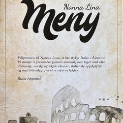 Nonna Lina - Menu cover