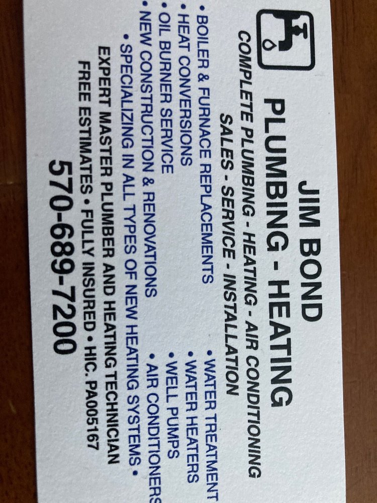 Slide of Jim Bond Plumbing & Heating