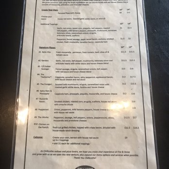 Fire & Stone Pizzeria - Menu - Pizza Near Me - Chillicothe, Ohio