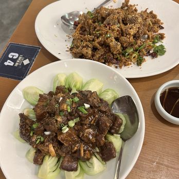 Jiang Nan - Braised pork belly and crispy fried beef - Chinese Near Me - Duluth, Georgia