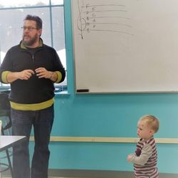 Ashland Music Academy - Visitor to the studio for a group lesson!
