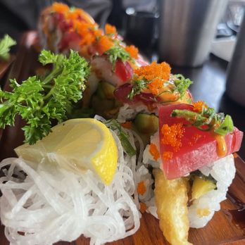 Osaka Story - Black Mamba Roll - Sushi Bars Near Me - Long Beach, California Osaka Story - Black Mamba Roll - Sushi Bars Near Me - Long Beach, California