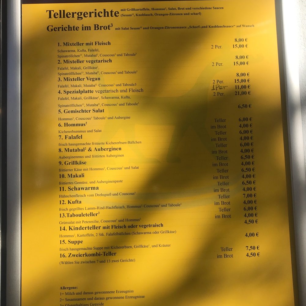 Menu Menu