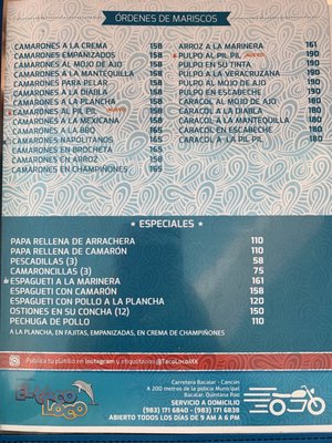 Menu photo 3 El Taco Loco Bacalar, ROO