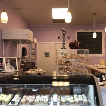 Hummingbird Bakery - Display case of cupcake - Bakeries Near Me - Richmond, Texas