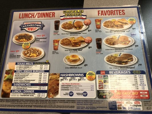Menu photo 5 Waffle House Riverview, FL