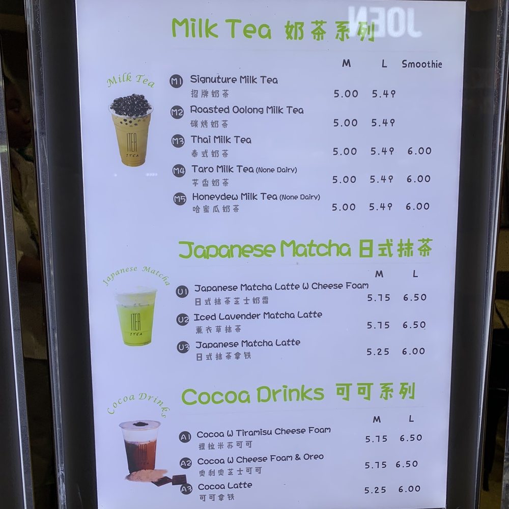 I TEA - Menu - Bubble Tea Near Me - Orlando, Florida I TEA - Menu - Bubble Tea Near Me - Orlando, Florida
