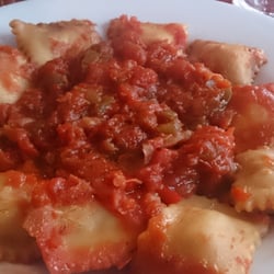 Raviolis au canard et sa piperade