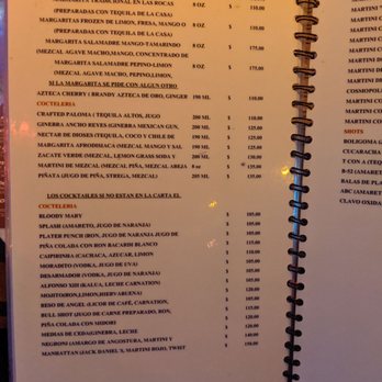 Karisma - Menu drinks - Bars Near Me - Ciudad de México, DIF Karisma - Menu drinks - Bars Near Me - Ciudad de México, DIF