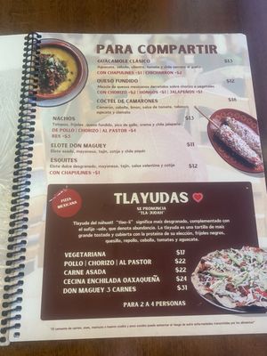 Menu photo 5 Don Maguey Mexican Restaurant Miami, FL