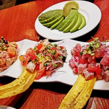 Mixto Restaurant - Ceviche app. Tuna, shrimp and salmon, each with its own unique flavor. Loved it! - Latin American Near Me - Philadelphia, Pennsylvania Mixto Restaurant - Ceviche app. Tuna, shrimp and salmon, each with its own unique flavor. Loved it! - Latin American Near Me - Philadelphia, Pennsylvania