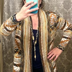 Shady Ladies Closet - Cardigan and necklace from the boutique