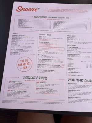 Menu photo 1 Snooze, an A.M. Eatery Atlanta, GA Menu photo 1 Snooze, an A.M. Eatery Atlanta, GA