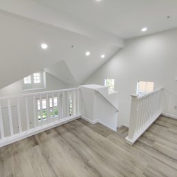 a staircase leading to the second floor