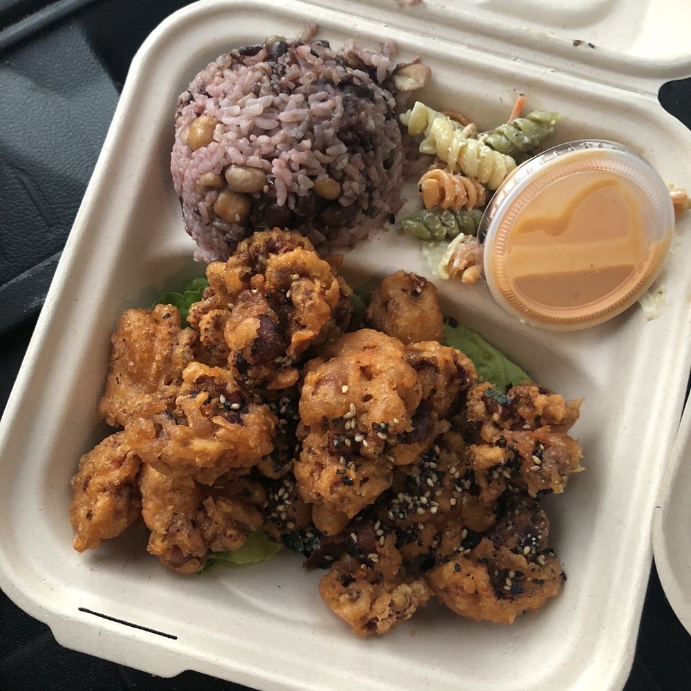 Pioneer Saloon - Deep Fried Baby Tako w/ Mixed Grain Rice (+$2 extra) - Japanese Near Me - Honolulu, Hawaii Pioneer Saloon - Deep Fried Baby Tako w/ Mixed Grain Rice (+$2 extra) - Japanese Near Me - Honolulu, Hawaii