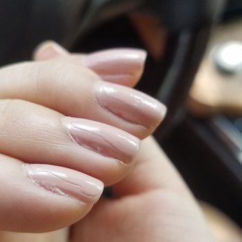 Classic Nails - Those aren't cracks in the polish, they literally missed sections of EVERY nail. - Nail Salons Near Me - Houston, Texas Classic Nails - Those aren't cracks in the polish, they literally missed sections of EVERY nail. - Nail Salons Near Me - Houston, Texas