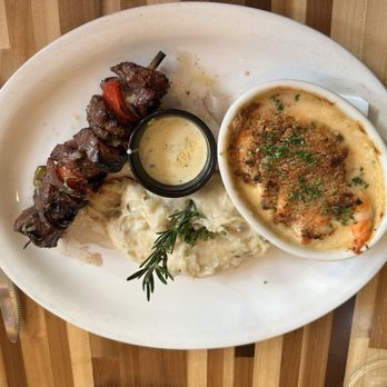 Salt Rock Grill - FILET MIGNON K-BOB w shrimp scampi = 1.5 stars :( - New American Near Me - Indian Shores, Florida Salt Rock Grill - FILET MIGNON K-BOB w shrimp scampi = 1.5 stars :( - New American Near Me - Indian Shores, Florida
